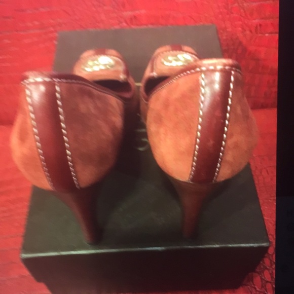 AUTHENTIC GUCCI PUMPS, SUEDE & LEATHER TRIM - Picture 2 of 5